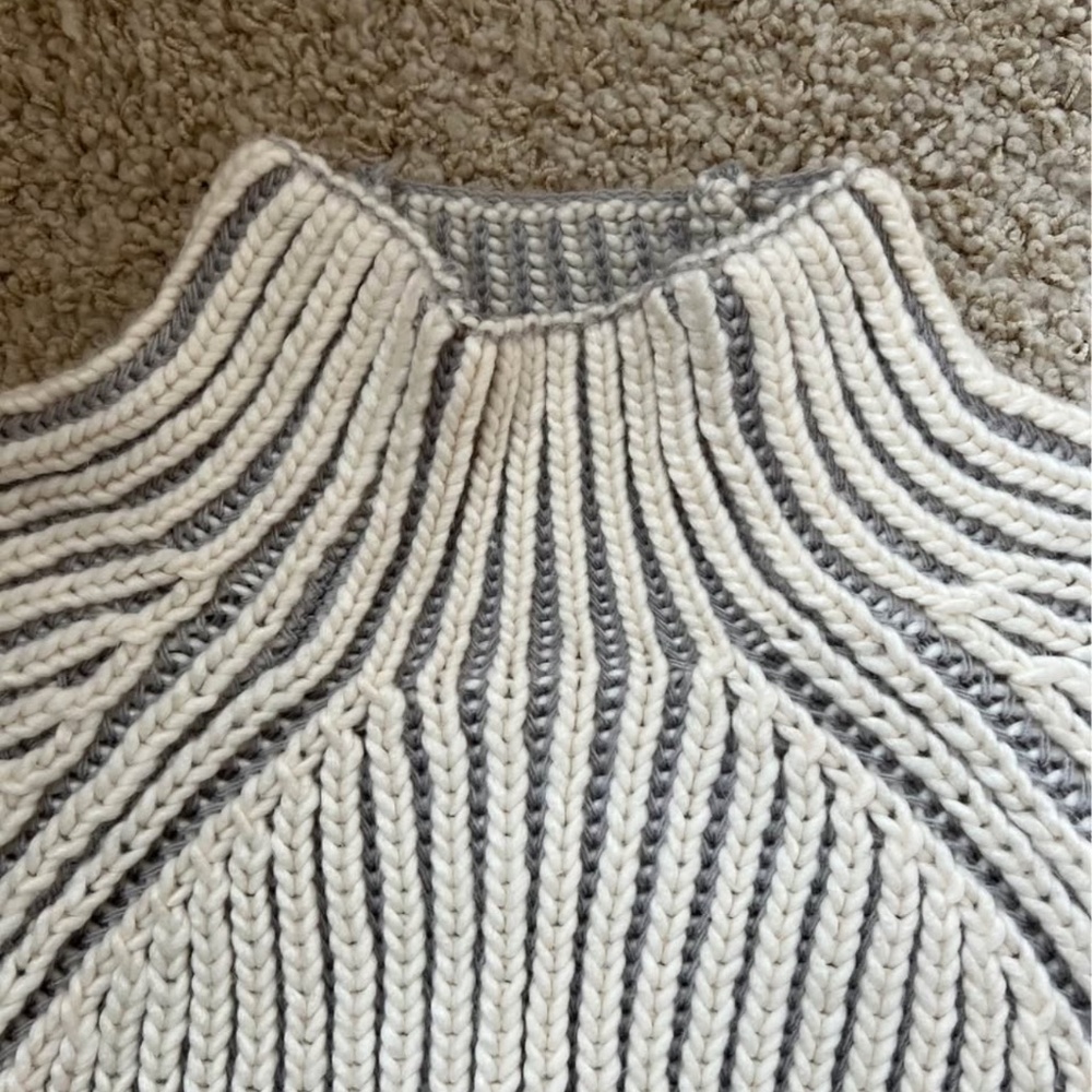 Steve Madden Mock Neck Ribbed Sweater - Picture 6 of 6